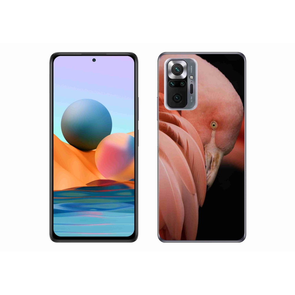 Gél borítás mmCase a Xiaomi Redmi Note 10 Pro készülékhez - flamingó 3