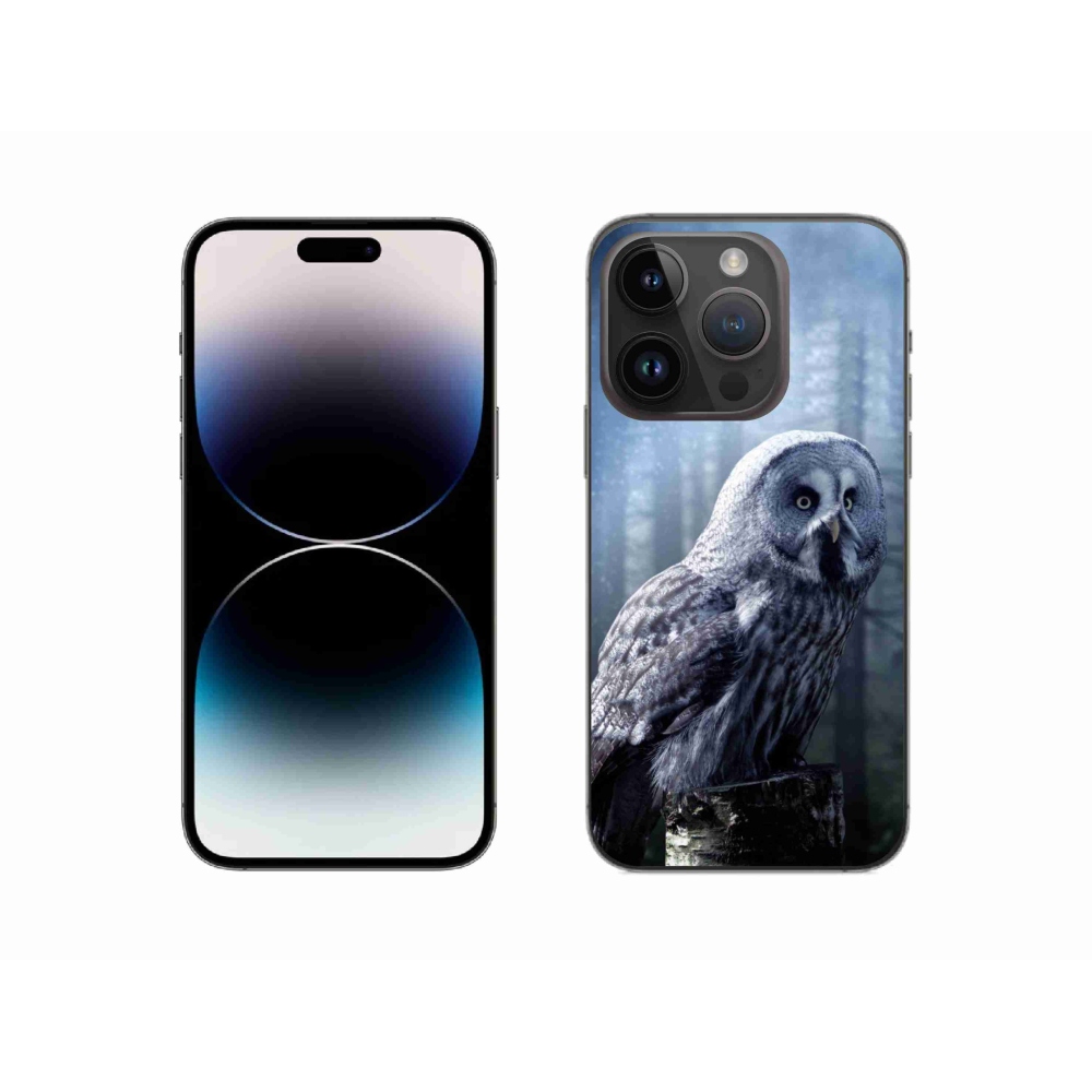 Zselés borítás mmCase iPhone 14 Pro készülékhez - bagoly