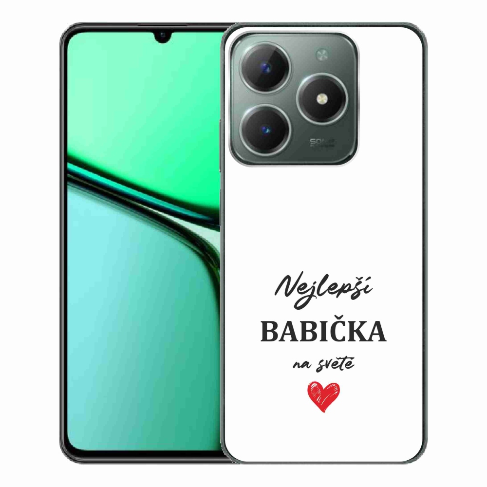 Gél borító mmCase a Realme C61-en - legjobb nagymama 1 fehér háttér