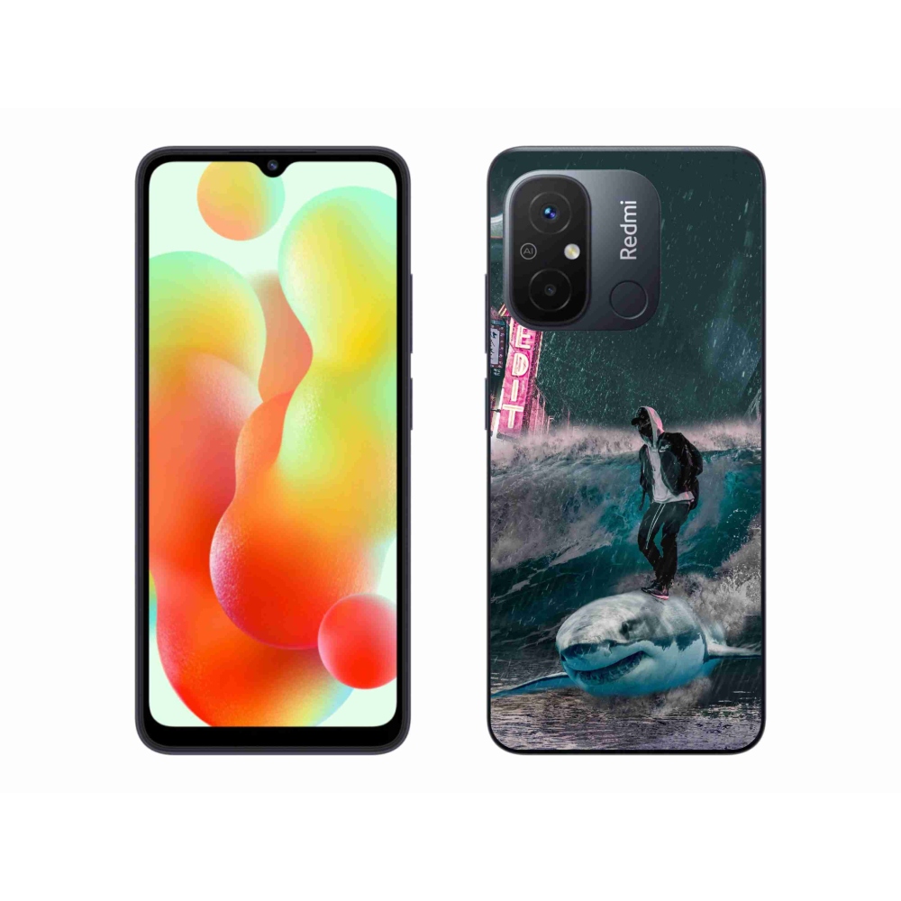 Gél borítás mmCase a Xiaomi Redmi 12C-hez - cápa