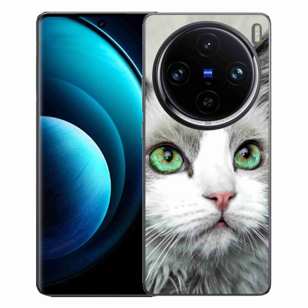 Zselés borítás mmCase a Vivo X100 Pro 5G-hez - macskaszemmel nézet