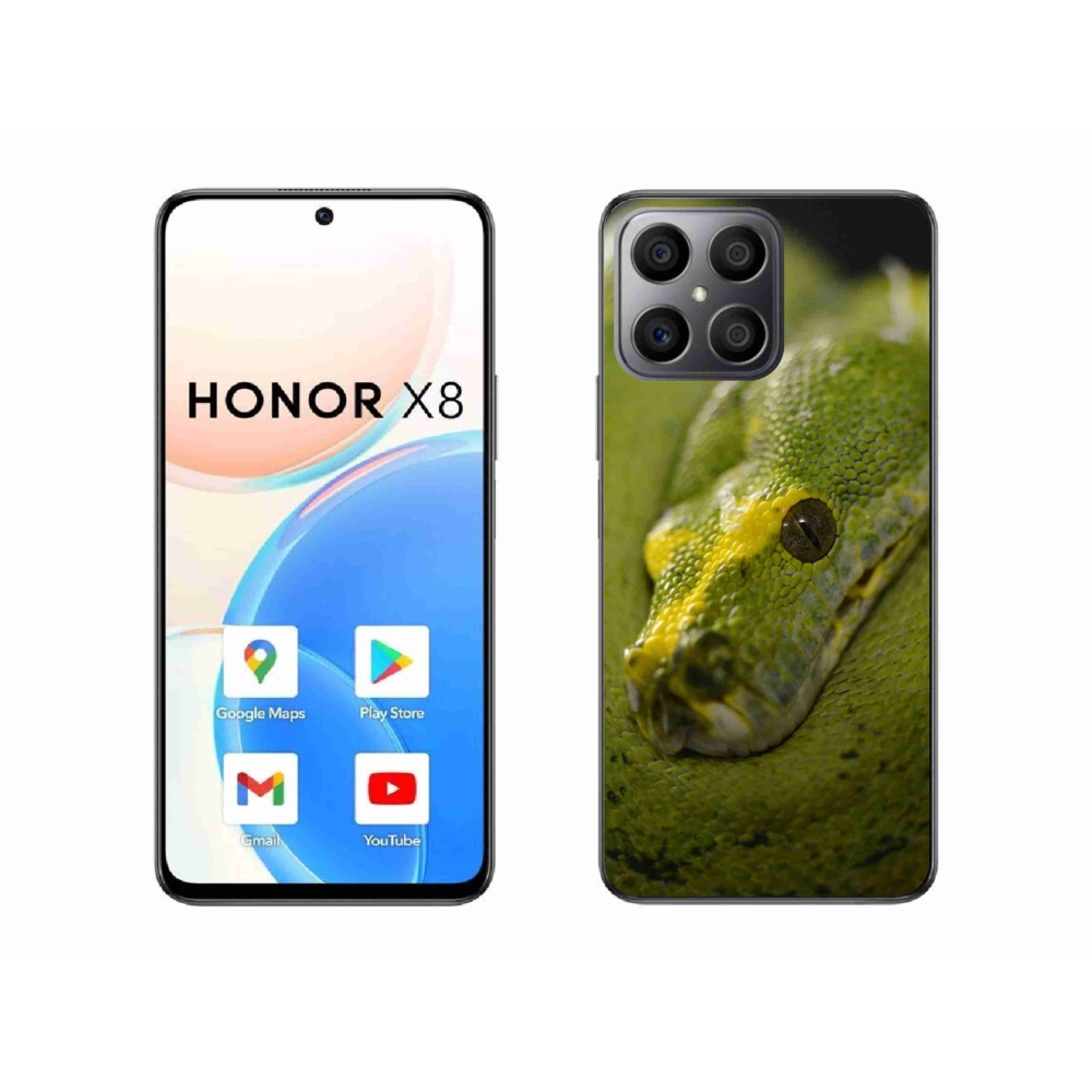 Zselés borítás mmCase a Honor X8-hoz - kígyó 2