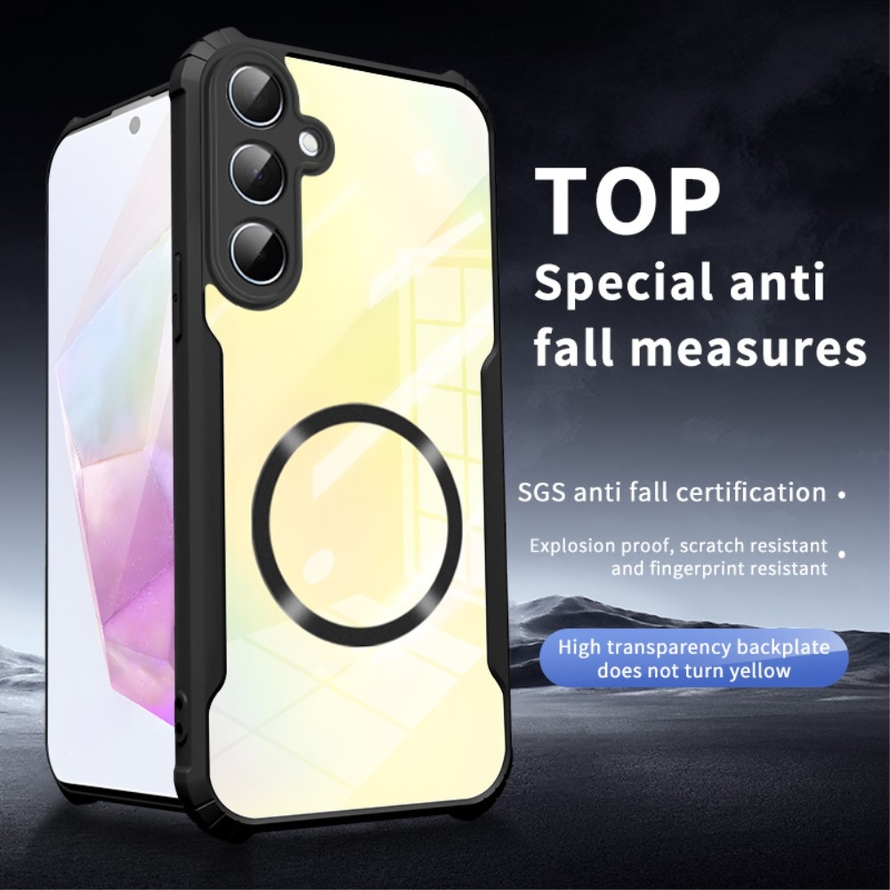 Tartós védőburkolat MagSafe támogatással Samsung Galaxy A56 5G készülékhez - fekete