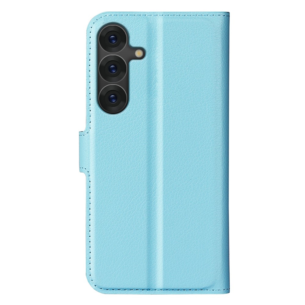 Litchi könyv tok Samsung Galaxy S25 készülékhez - kék