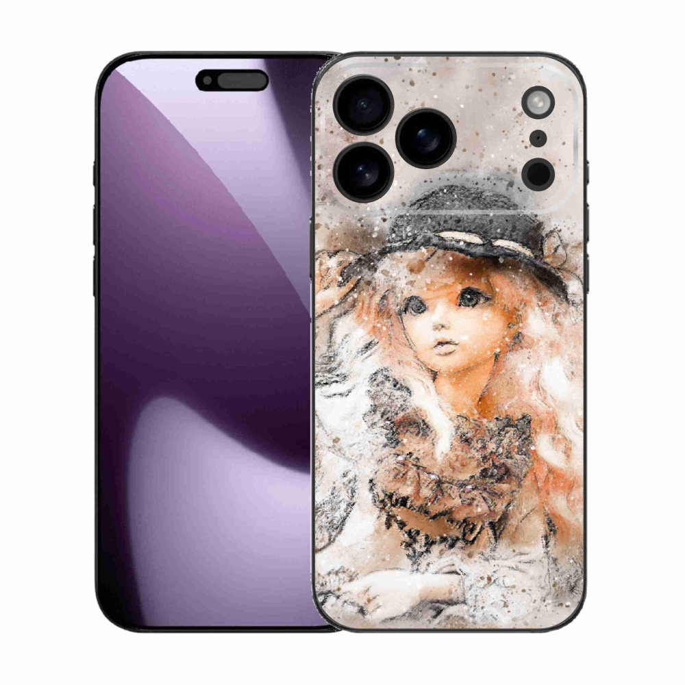Zselés borítás mmCase iPhone 17 Pro Max készülékhez - lány sapkával