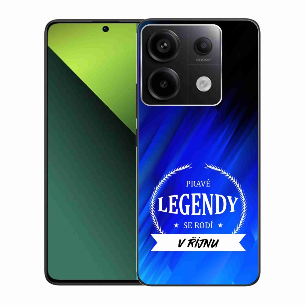 Zselés borítás mmCase a Xiaomi Redmi Note 13 Pro 5G/Poco X6 5G számára - Legendák októberi kék háttérrel
