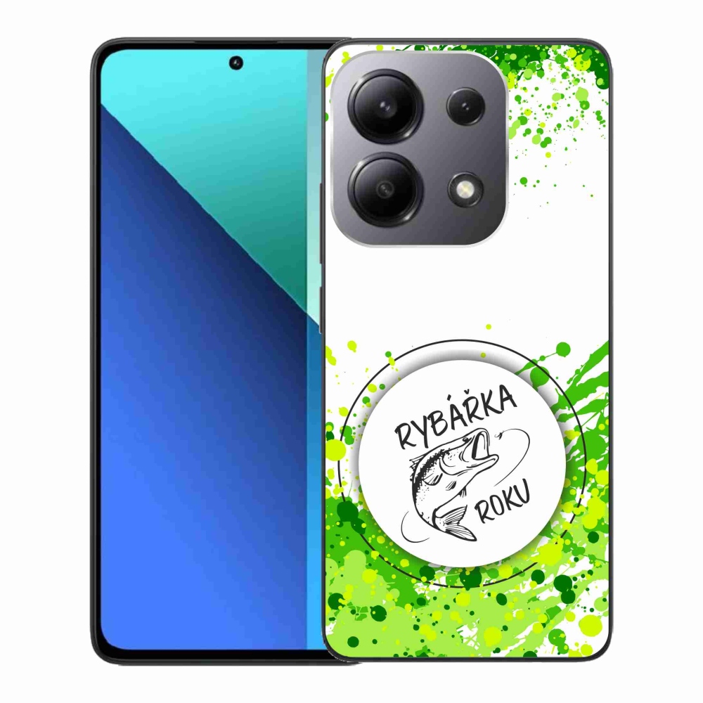 Gél borító mmCase a Xiaomi Redmi Note 13-hoz - az év halászának fehér háttere