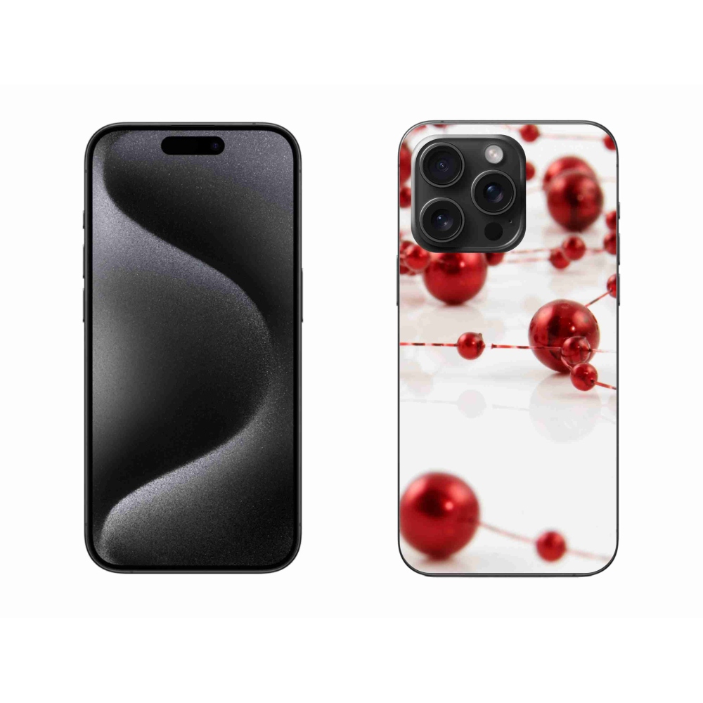 Zselés borítás mmCase iPhone 15 Pro Max készülékhez - karácsonyi lánc