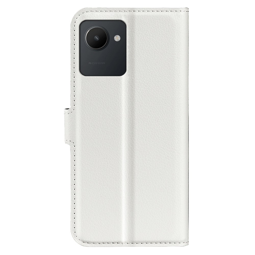 Litchi könyvtáska a Realme C30 készülékhez - fehér