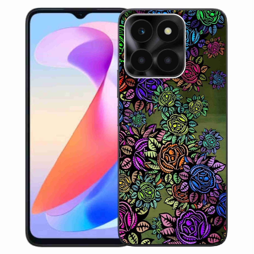 Zselés borítás mmCase a Honor X6a számára - virágok 6