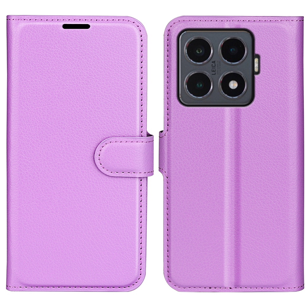 Litchi könyv tok a Xiaomi 15T Pro-hoz - lila