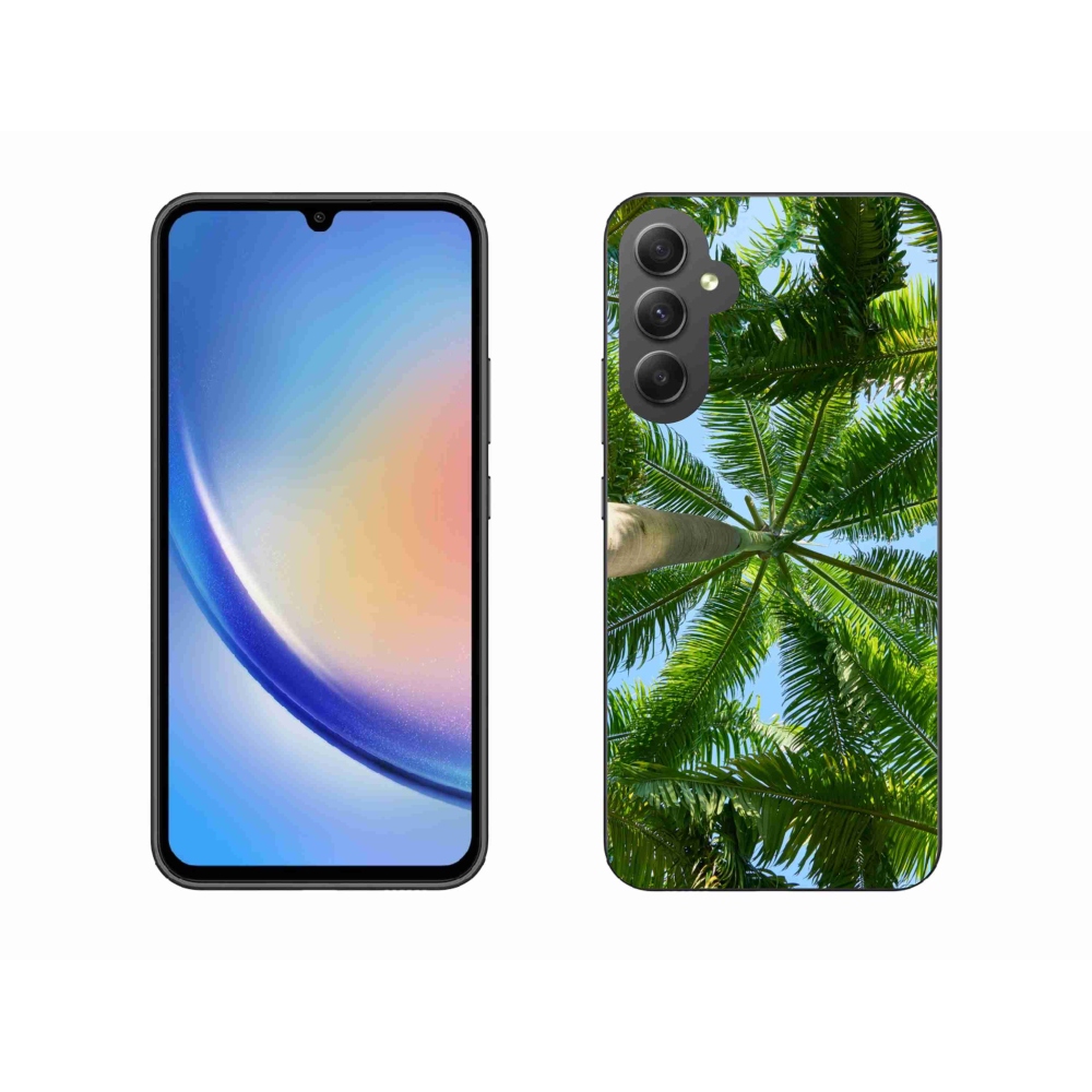 Gél borítás mmCase Samsung Galaxy A34 5G - pálmafa - Samsung Galaxy A34 5G számára