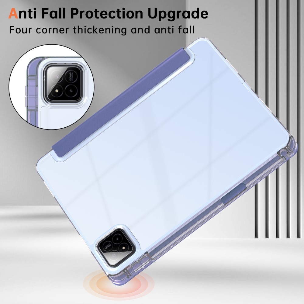 Origami intelligens pozicionáló tok Xiaomi Pad 7/7 Pro táblagéphez - sötét lila
