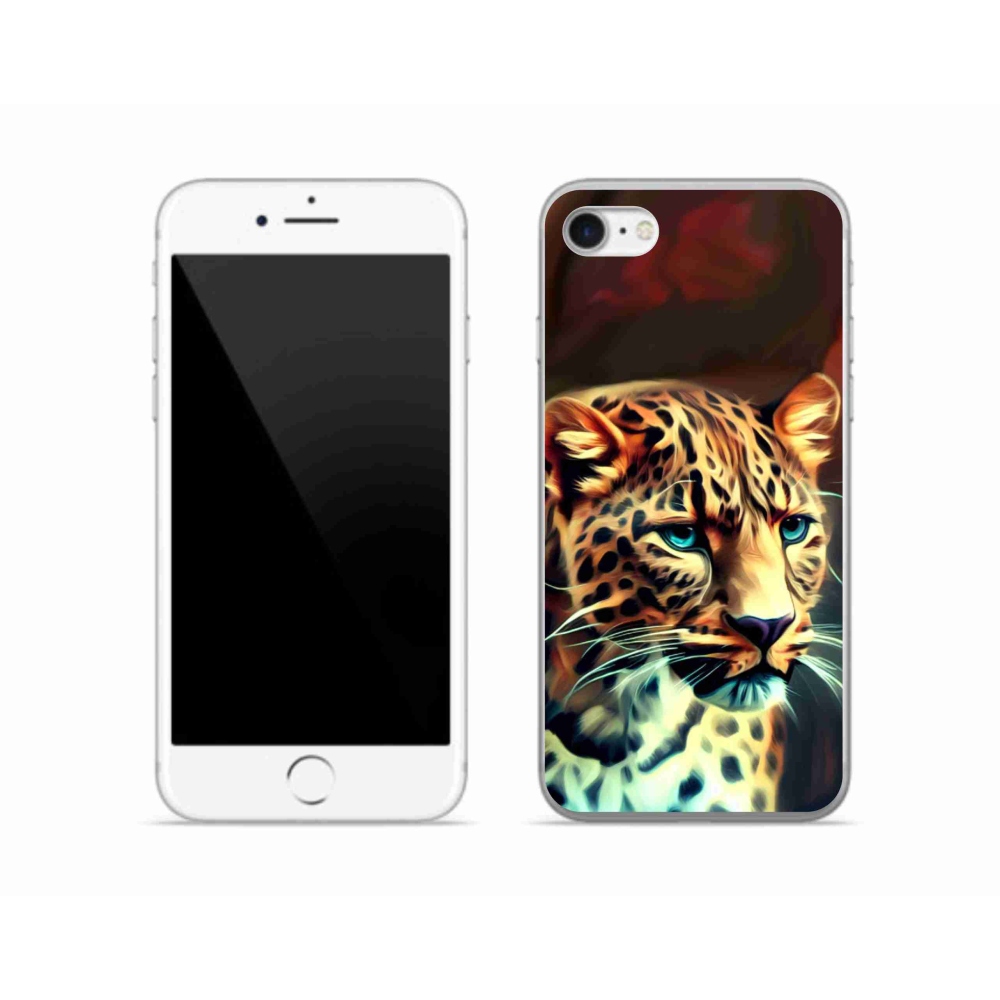 Zselés borítás mmCase iPhone SE (2020) - leopárd
