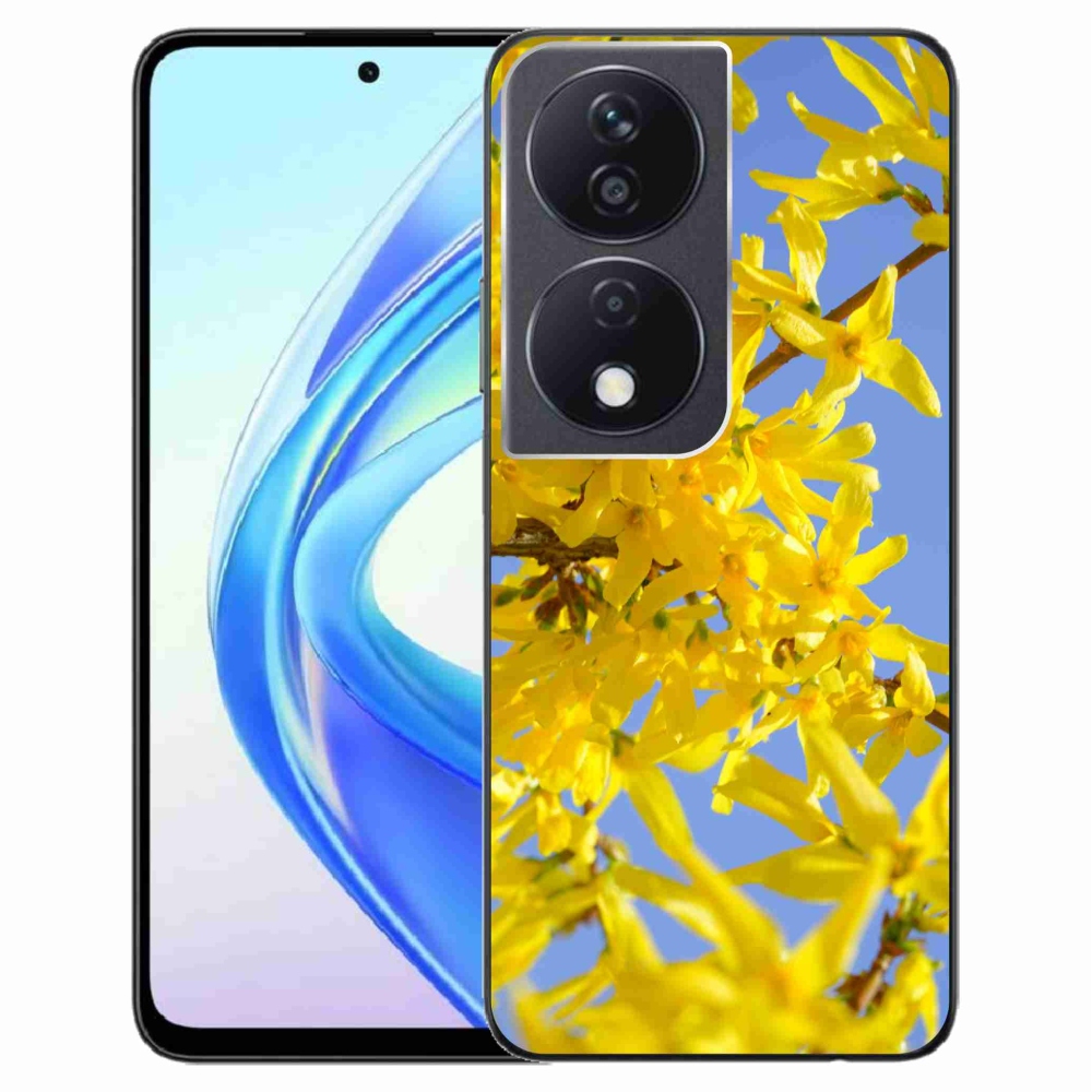 Gél védőhuzat mmCase a Honor X7b/Honor 90 Smart készülékhez - sárga virágok