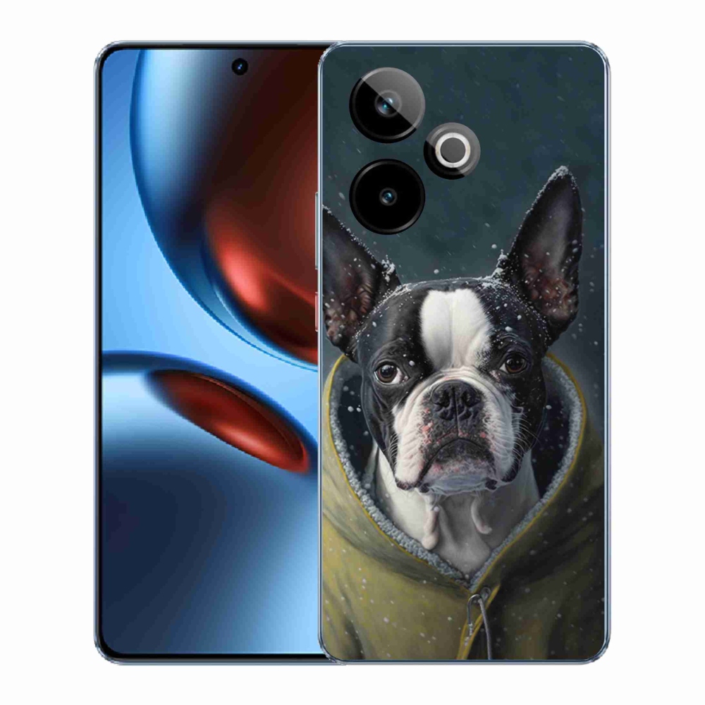 Rugalmas zselés tok mmCase képpel a Realme GT 7 5G/GT 7T 5G számára - bulldog