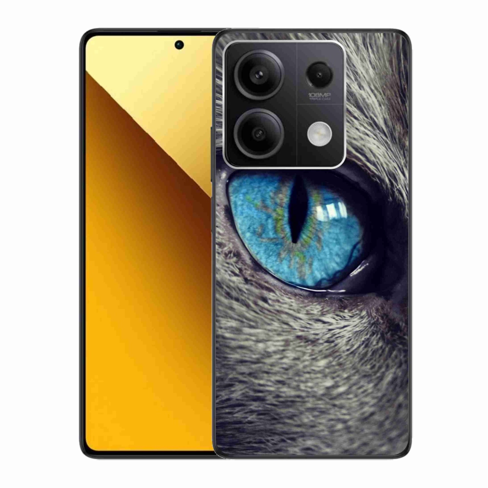 Gél borítás mmCase a Xiaomi Redmi Note 13 5G-hez - kék macskaszem