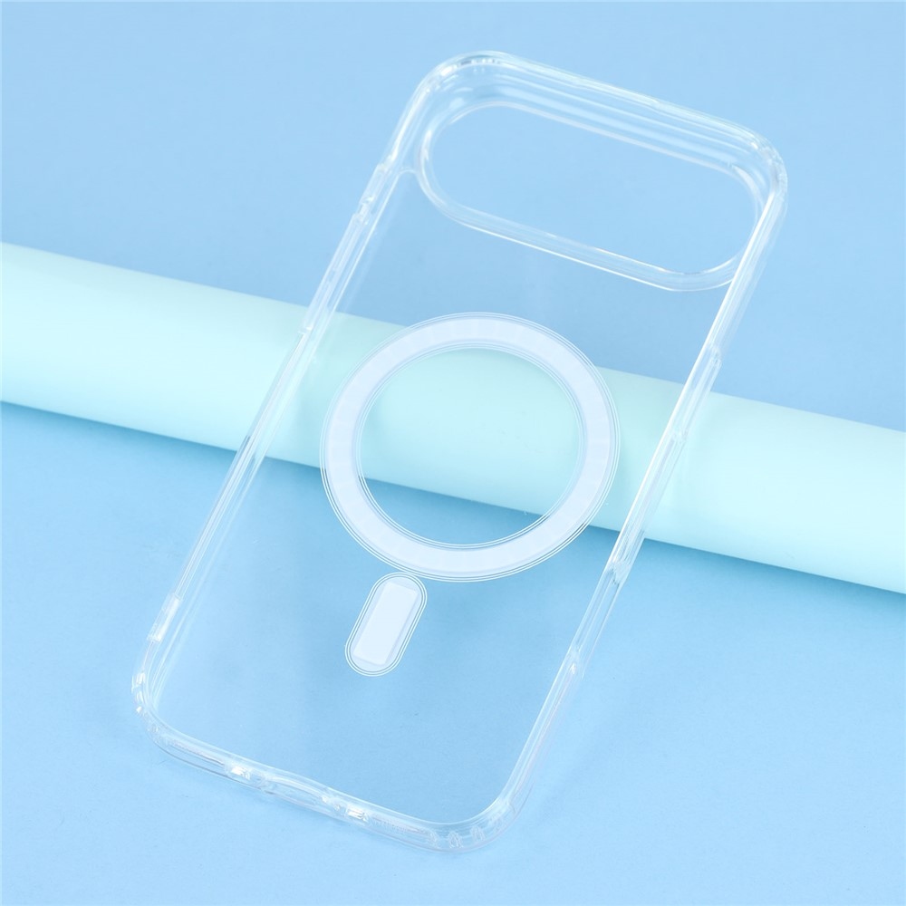 Acryl zselés tok szilárd hátlappal és MagSafe készülékkel iPhone 17 Air készülékhez - átlátszó