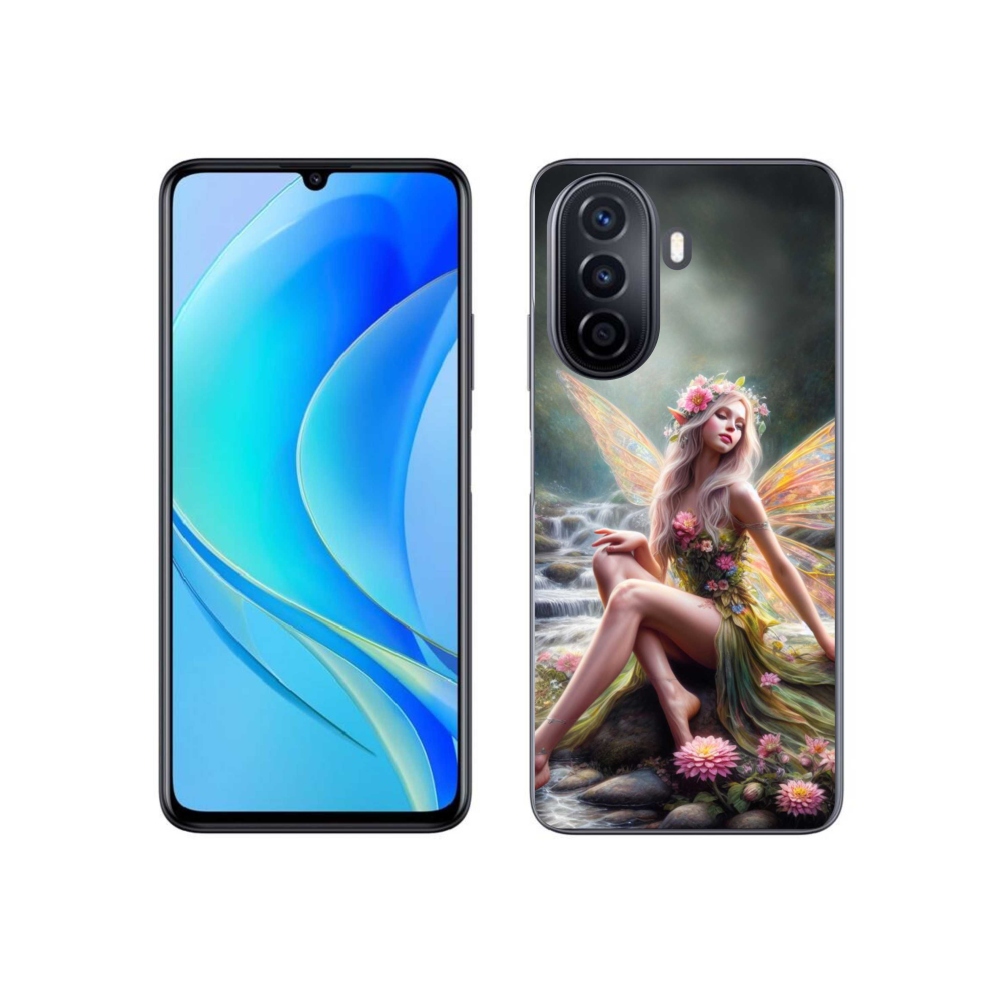 Gél borítás mmCase a Huawei Nova Y70-hez - pillangó nő 1