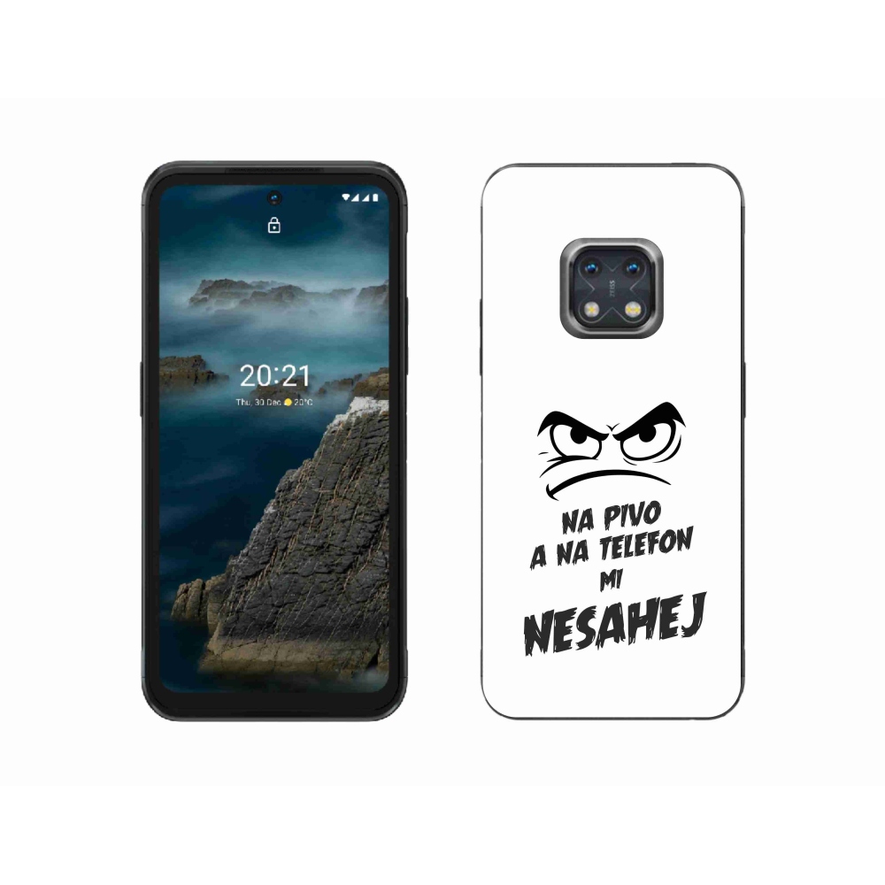 Gél borítás mmCase a Nokia XR20 készülékhez - sör motívum 2 fehér háttér