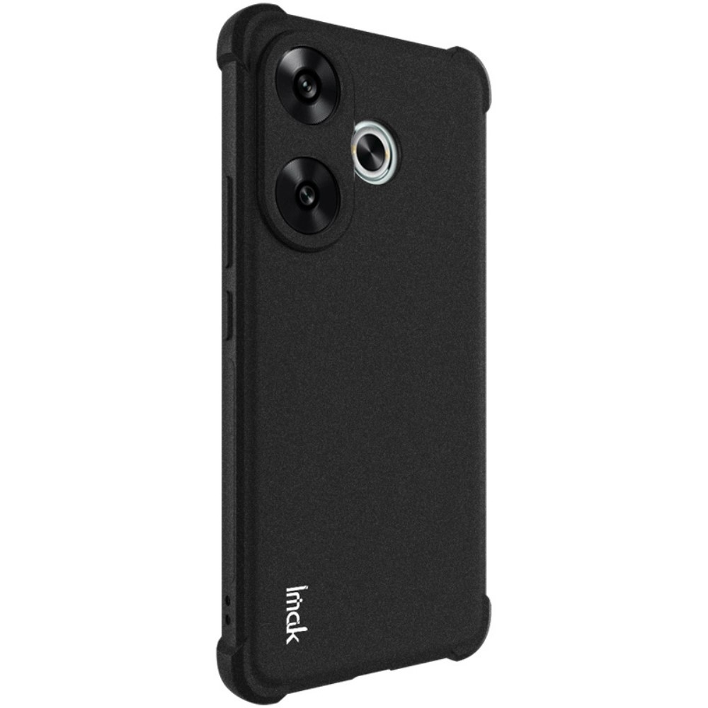 IMK matt zselés tok megerősített sarkokkal Xiaomi Poco F6-hoz - fekete