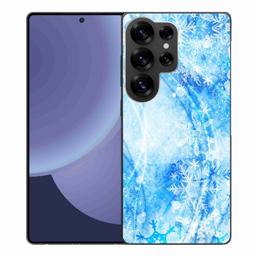 Gél védőhuzat mmCase Samsung Galaxy S25 Ultra készülékhez - hópelyhek