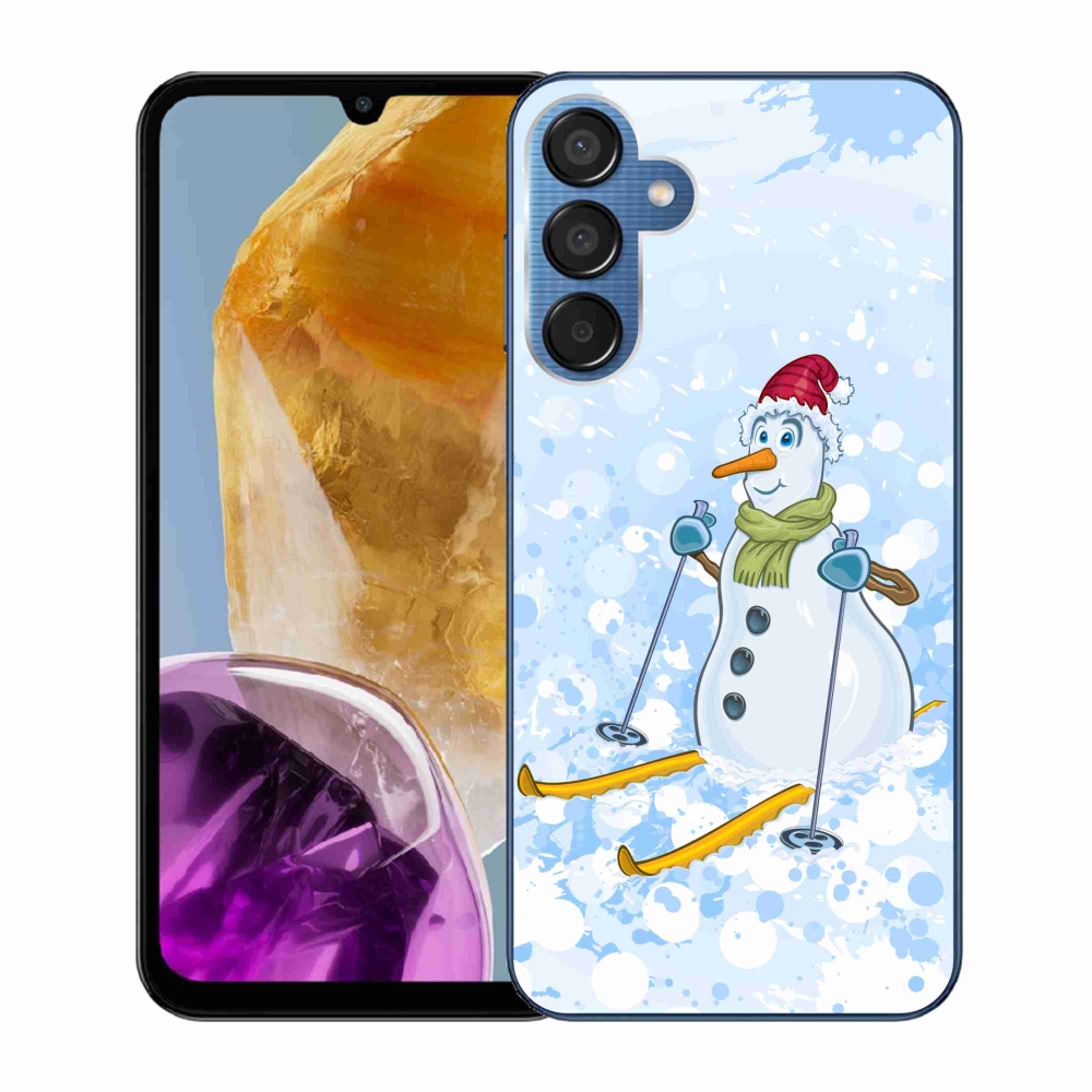 Zselés borítás mmCase Samsung Galaxy M15 5G - hóemberhez