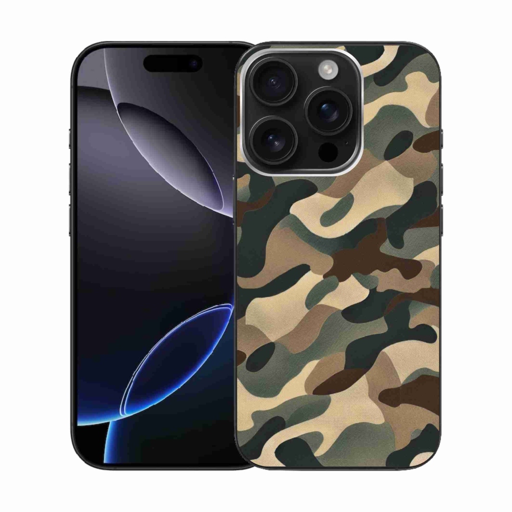 Zselés borítás mmCase iPhone 16 Pro készülékhez - terepszínű minta 11