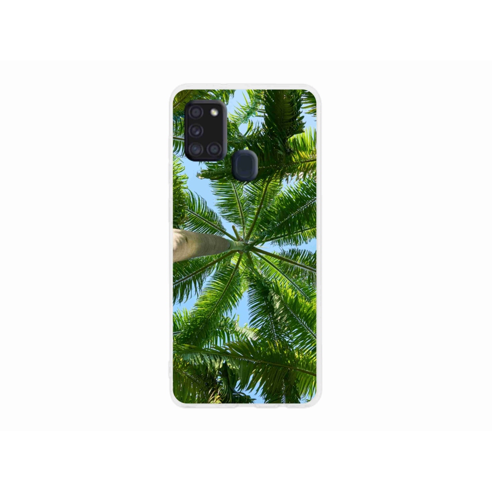 Gél borítás mmCase Samsung Galaxy A21s készülékhez - pálmafa