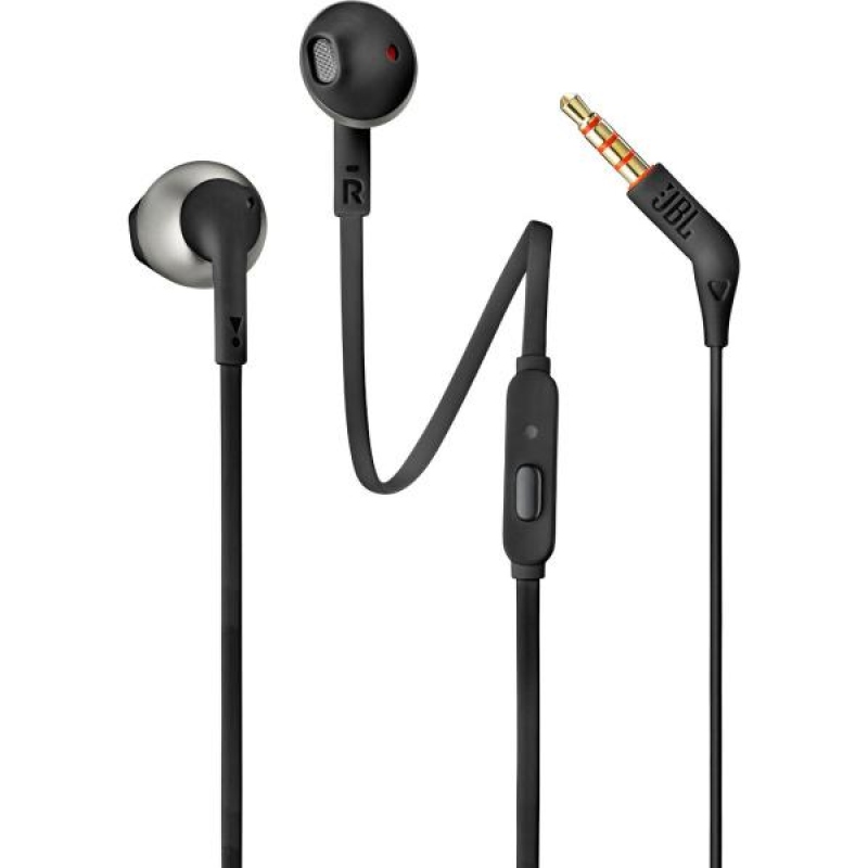 JBL T205 fülhallgató 3,5 mm-es fülhallgató fekete