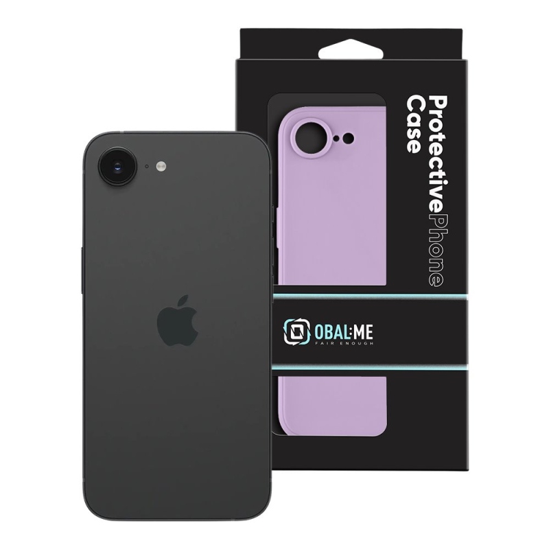 COVER:ME matt TPU borító Apple iPhone 16e lila színű készülékhez