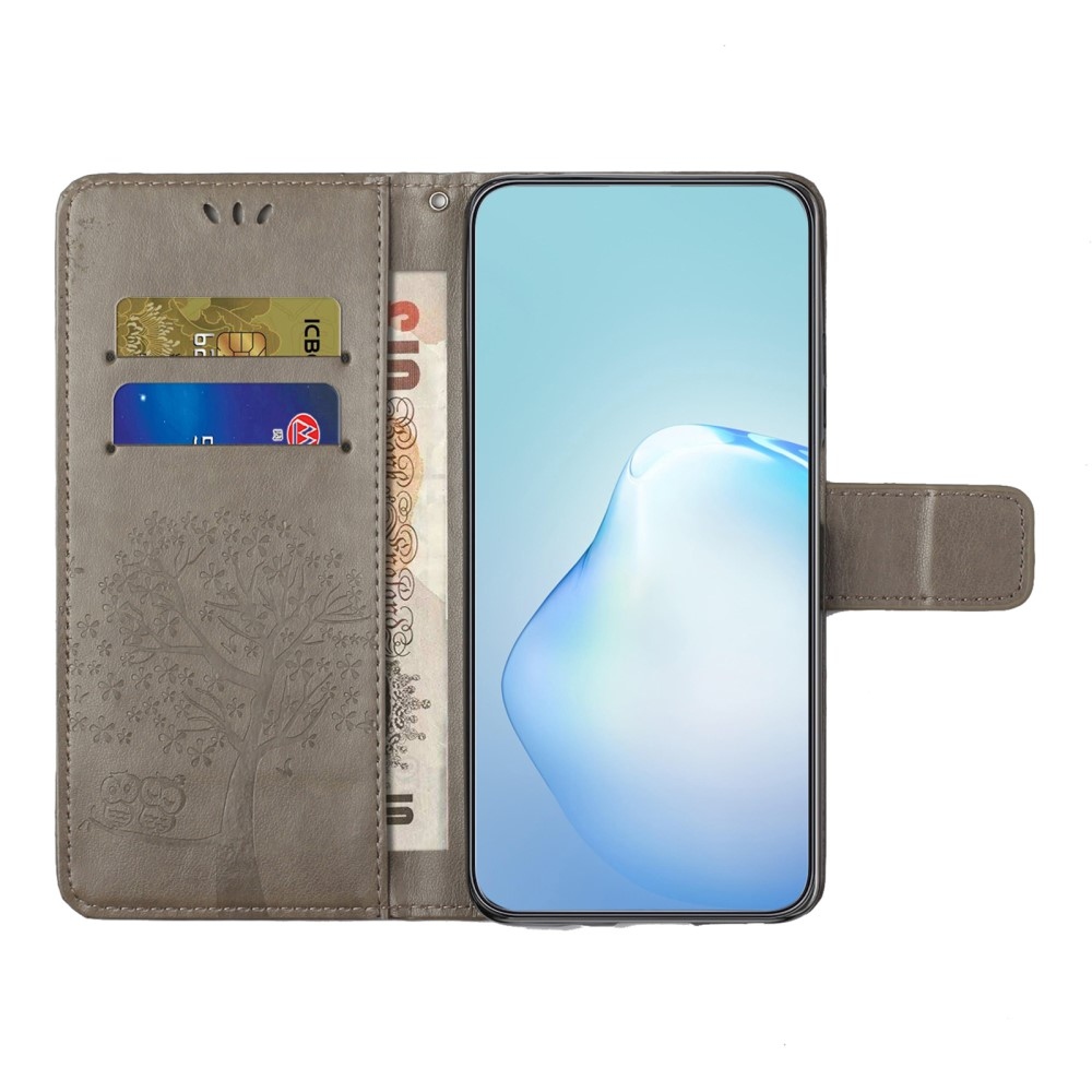 Fás könyv tok Samsung Galaxy A56 5G - szürke