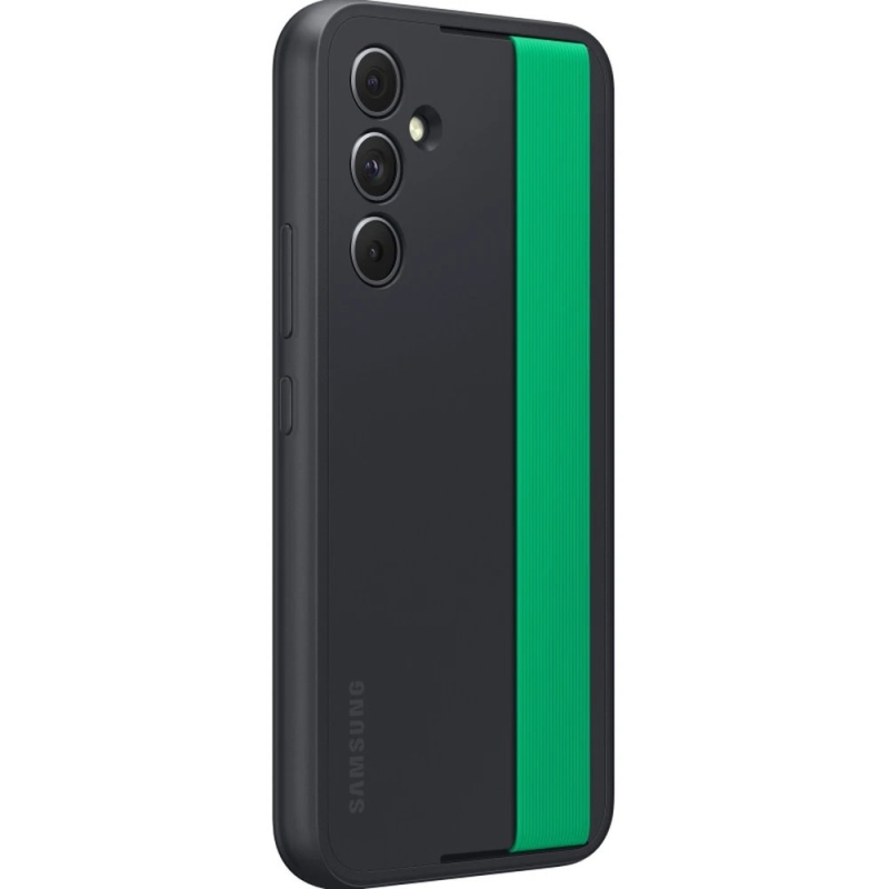 EF-XA546CBE Samsung Slim Strap Cover for Galaxy A54 5G fekete