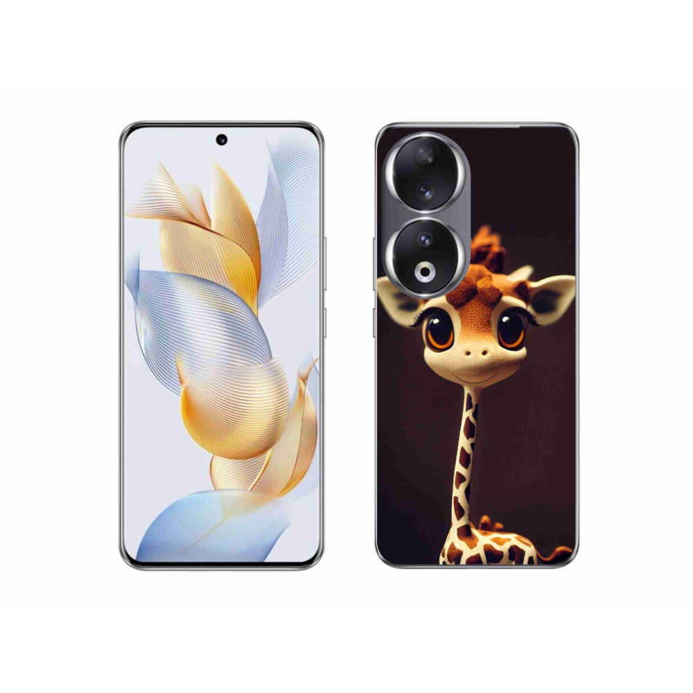 Zselés borítás mmCase a Honor 90 készülékhez - kis zsiráf