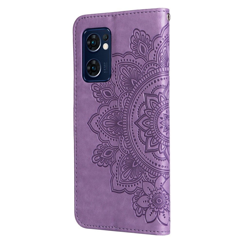 Mandala könyv tok az Oppo Find X5 Lite készülékhez - lila