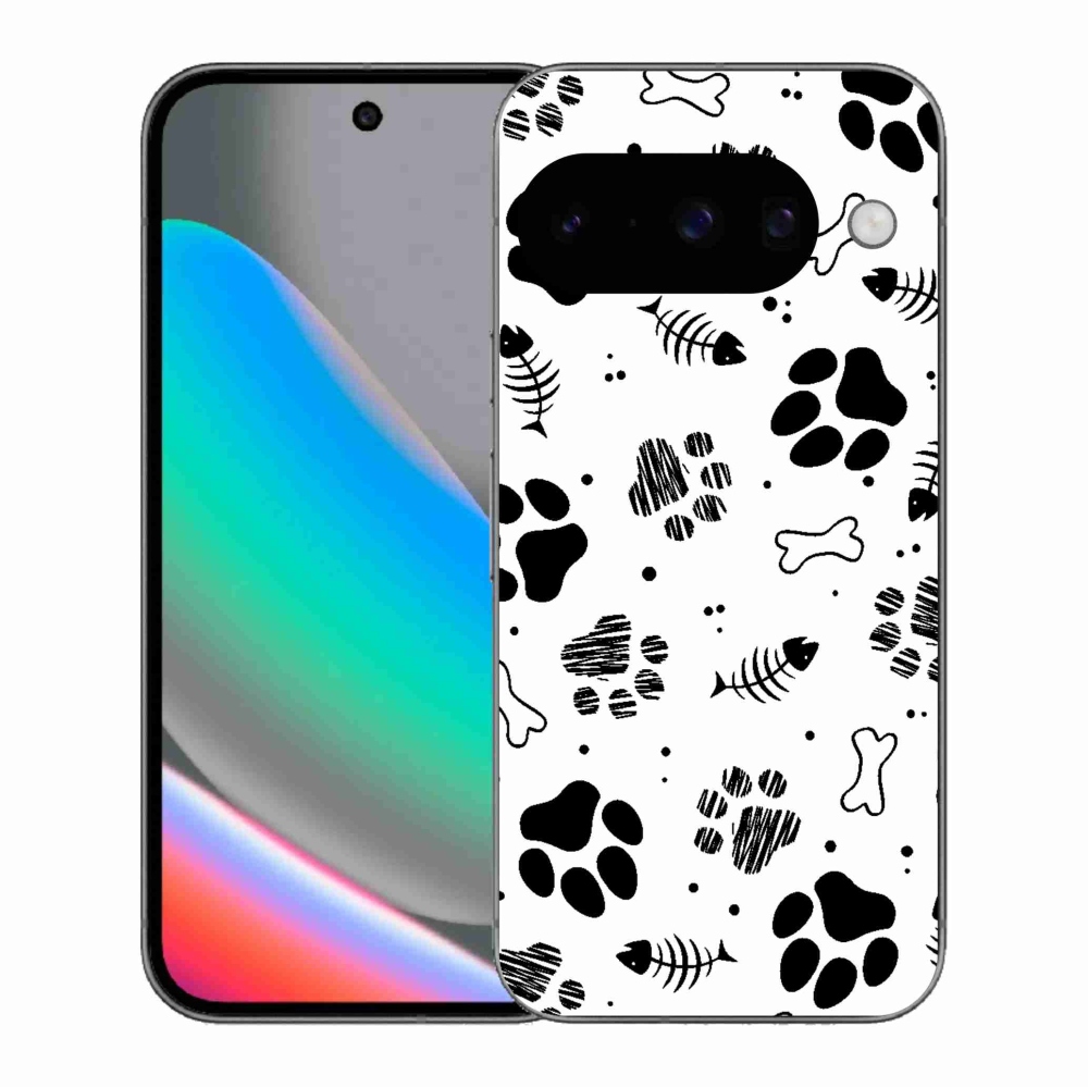 Gél borítás mmCase a Google Pixel 10 számára - kutyamancsok 1