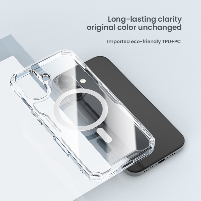 Nillkin Nature TPU PRO mágneses borítás Apple iPhone 16-hoz Átlátszó