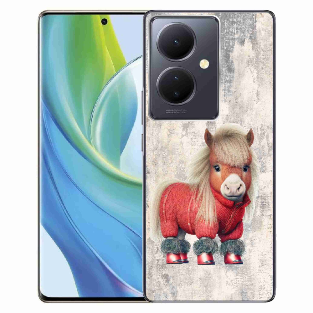 Gél borítás mmCase a Vivo V29 Lite 5G-hez - póni pulóverben