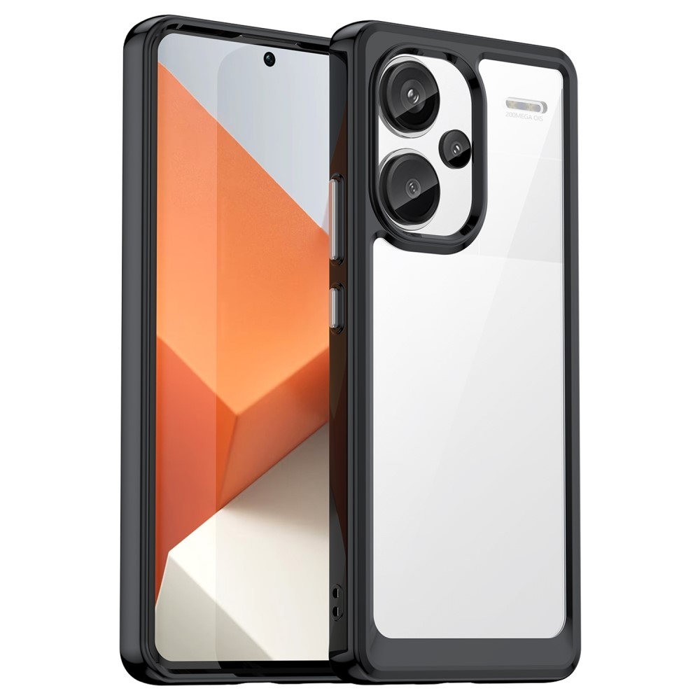 Gél tok rögzített hátlappal a Xiaomi Redmi Note 13 Pro+ 5G készülékhez - fekete