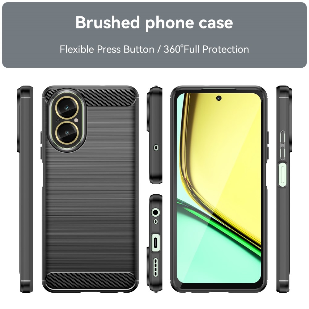 Szénálló zselés tok a Realme C67 készülékhez - fekete