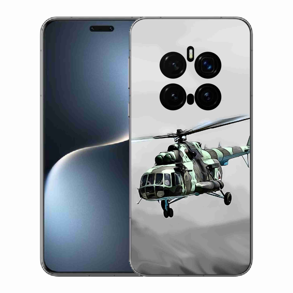 Zselés borítás mmCase a Honor Magic 7 Pro 5G számára - katonai helikopter