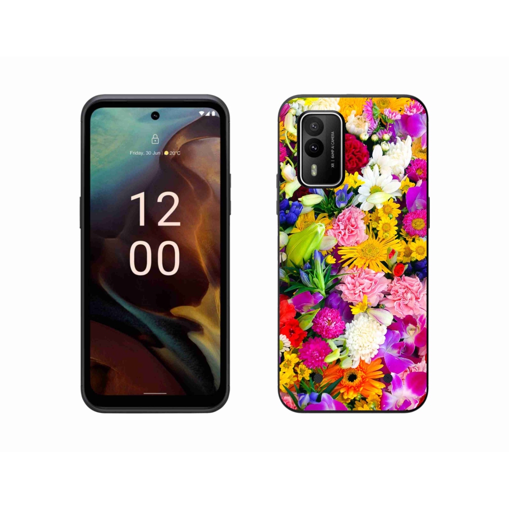 Zselés borítás mmCase a Nokia XR21 készülékhez - virág 12