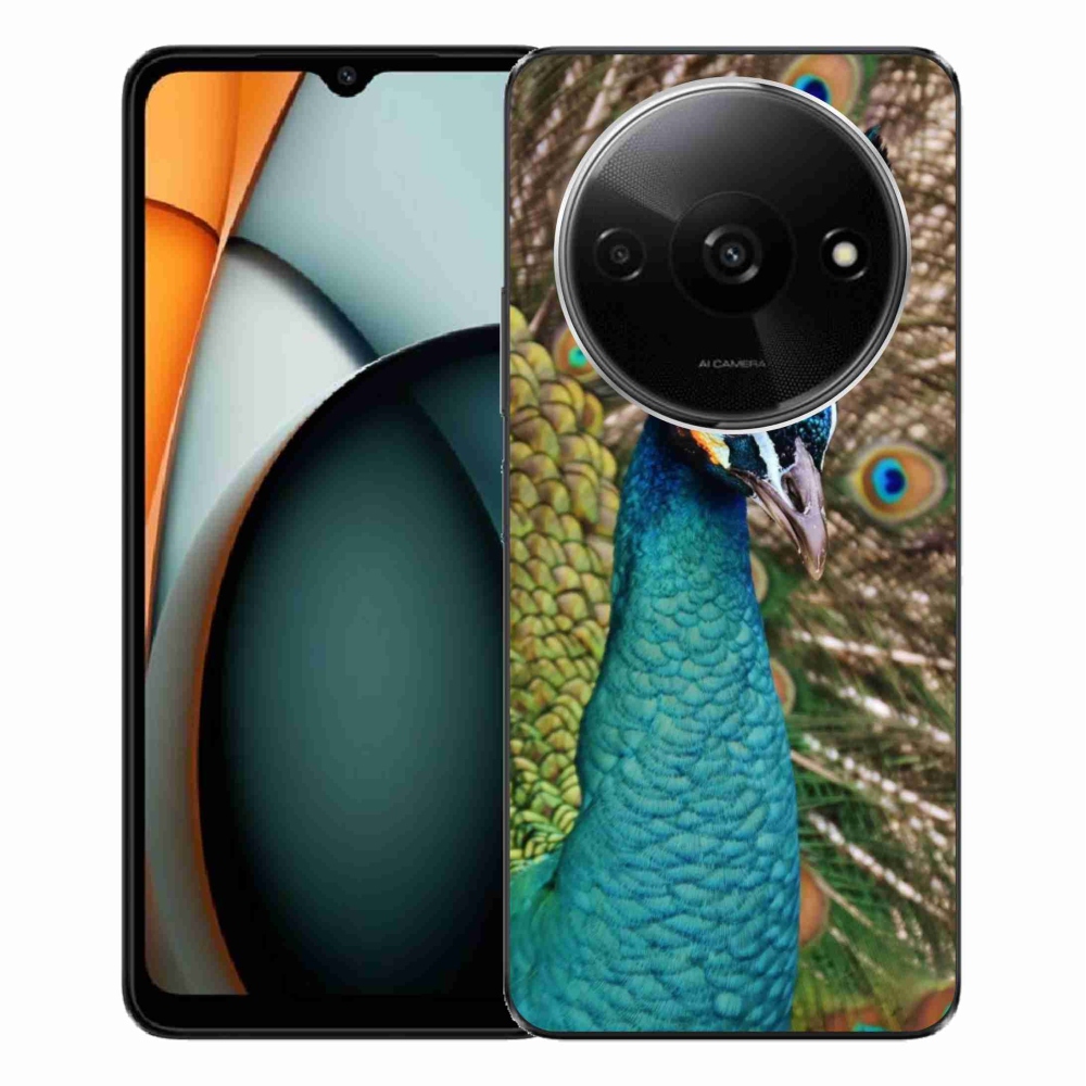 Zselés borítás mmCase a Xiaomi Redmi A3-hoz - páva