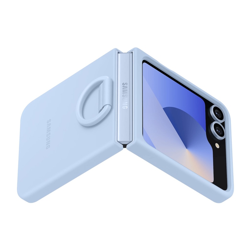 EF-PF741TLE Samsung szilikon borító gyűrűvel a Galaxy Z Flip 6-hoz Kék