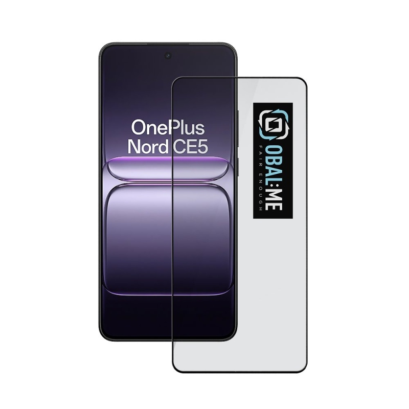 CSOMAG:ME 5D edzett üveg OnePlus Nord CE5 fekete színhez