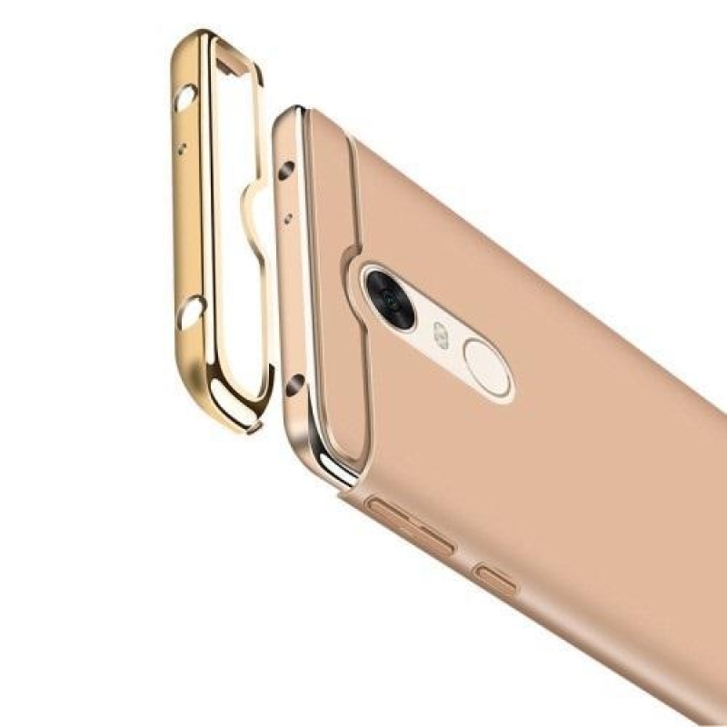 Elegáns műanyag tok a Xiaomi Redmi 5 készülékhez - arany színben