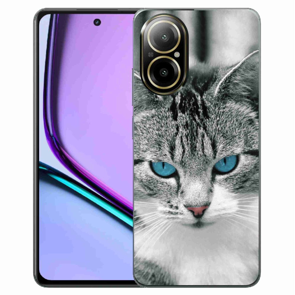 Zselés borító mmCase a Realme C67 készülékhez - cat view 1