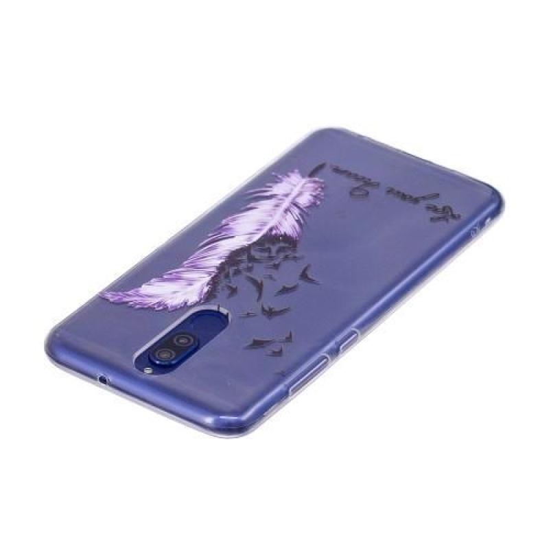 Embi átlátszó zselés tok motívummal a Huawei Mate 10 Lite készülékre - toll