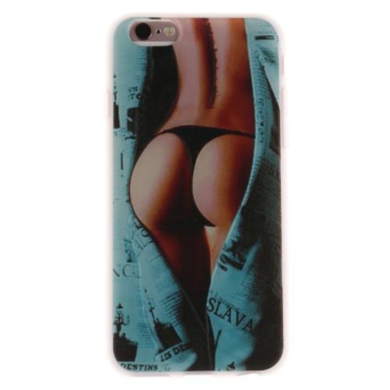 Dombornyomott zselés tok iPhone 6 Plus és 6s Plus készülékhez - lady