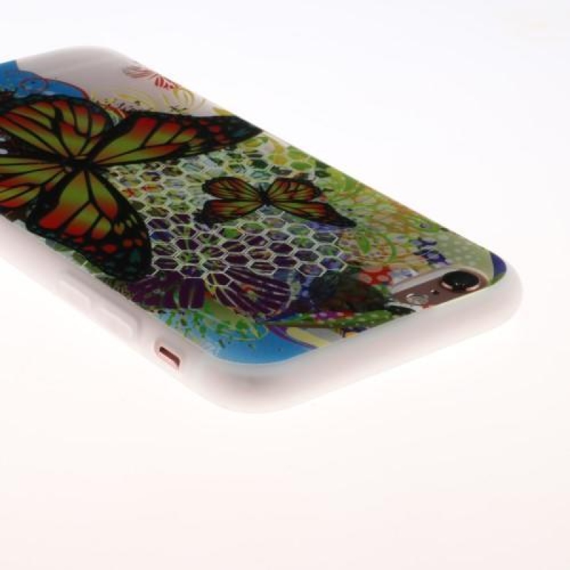 Dombornyomott zselés tok iPhone 6 Plus és 6s Plus készülékhez - pillangó